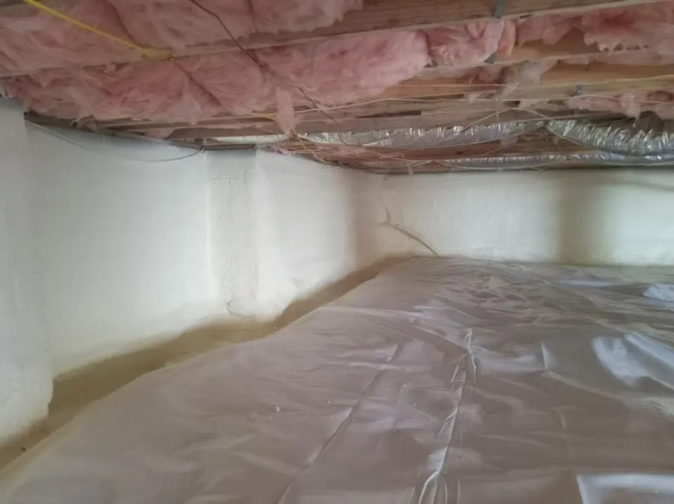 Crawl space encapsulation with closed-cell spray foam for Spray Foam Roofing in Seminole